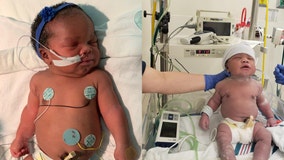 'Rare but very special': Baby born on September 11 at 9:11 p.m. weighing 9 pounds, 11 ounces