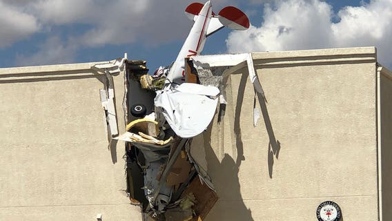 FD: Small plane crashes into building at Ak-Chin Regional Airport near Maricopa, 2 injured