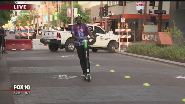 Bumpy start for 6-month pilot program to bring e-scooters to Downtown Phoenix