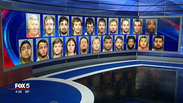 Police arrest 24 in child sex sting operation