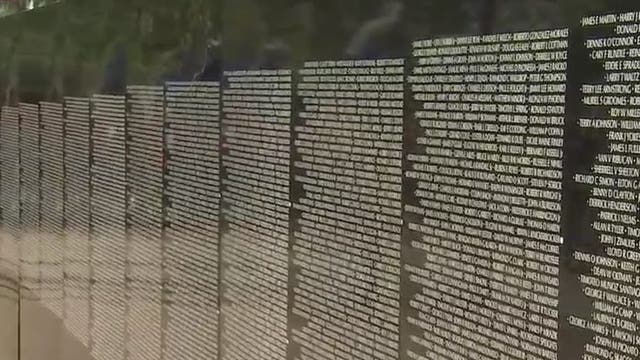 Replica of Vietnam Veterans Memorial Wall on display in Peoria