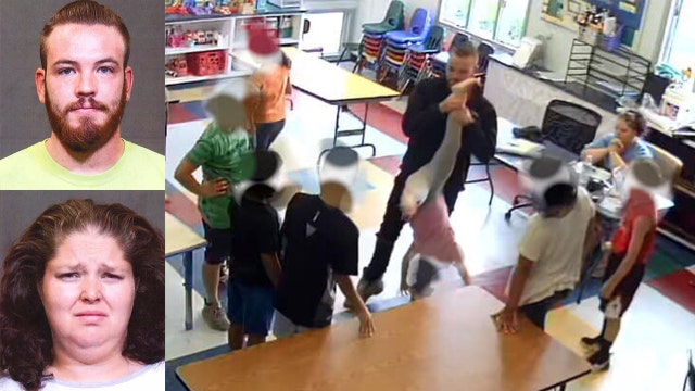 2 arrested after video shows girl, 5, dangled upside down by teacher, bullied by older kids