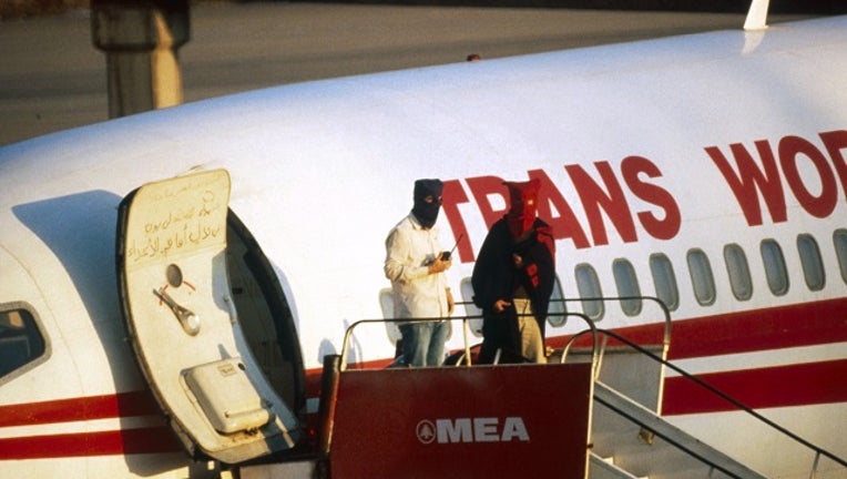 TWA Flight 847 out of Athens to Rome has been hijacked by Shiite Muslims who have been identified as members of the Islamic Jihad in 1985.