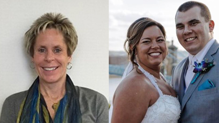 Two Ohio women died after being struck by lightning while jogging through a cemetery last Friday. Left: Patricia Herlinger, 55. Right: Danielle Brosious, 27.