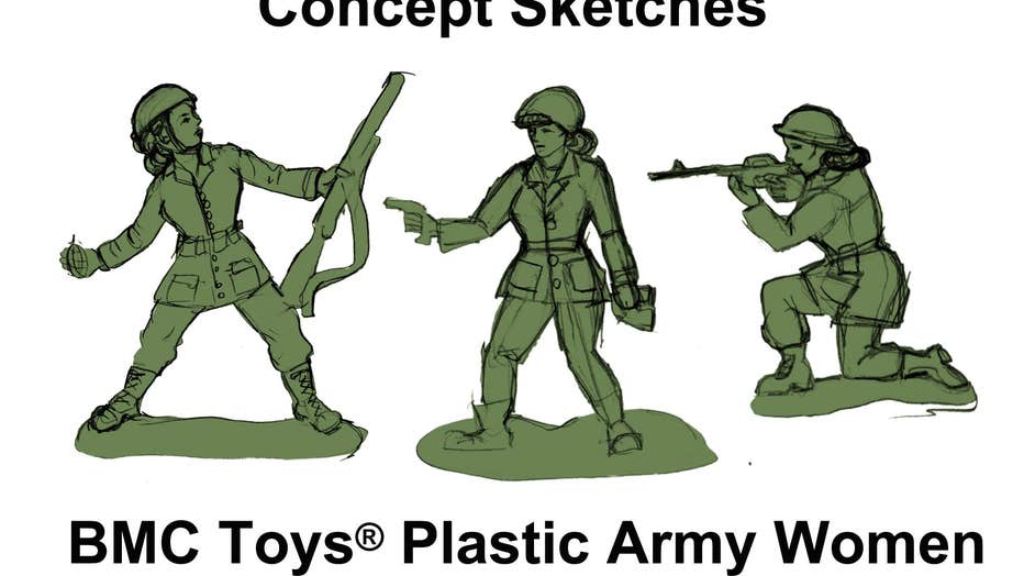 female army toy soldiers