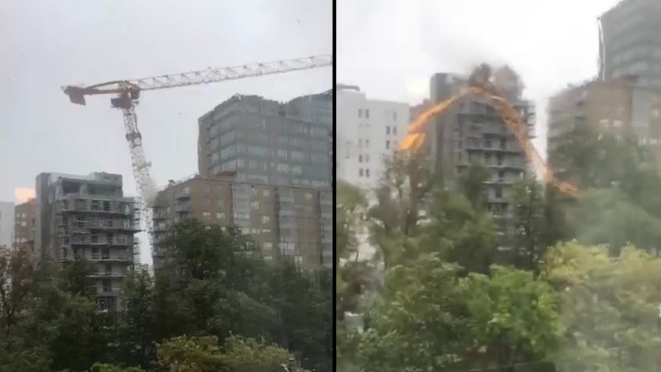 Hurricane Dorian Topples Crane Knocks Out Power In Eastern Canada