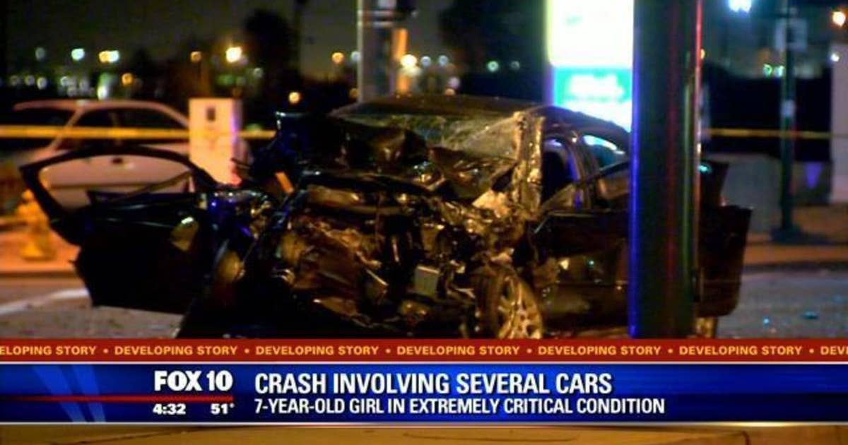 7-year-old girl critically injured in crash | FOX 10 Phoenix