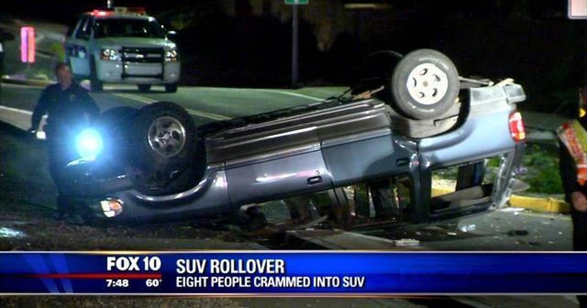 3 teens injured after crammed SUV rolls over | FOX 10 Phoenix