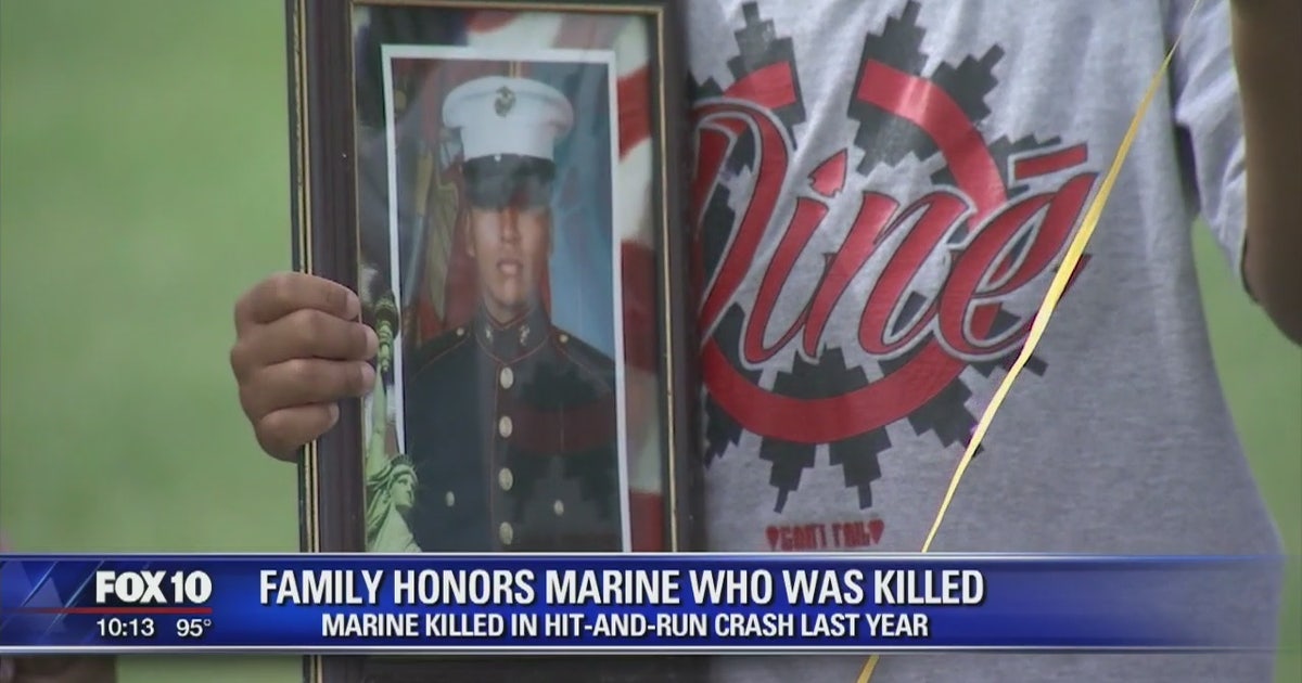 Memorial held for Arizona marine killed in hit and run | FOX 10 Phoenix