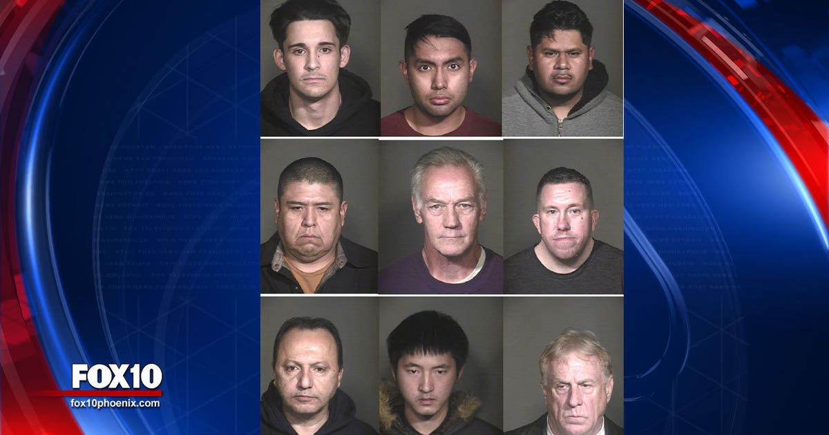 Mesa Police arrest 9 in undercover sex sting | FOX 10 Phoenix