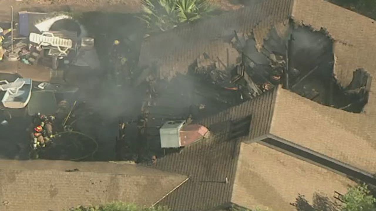 Firefighters battle first-alarm house fire in Tempe | FOX 10 Phoenix