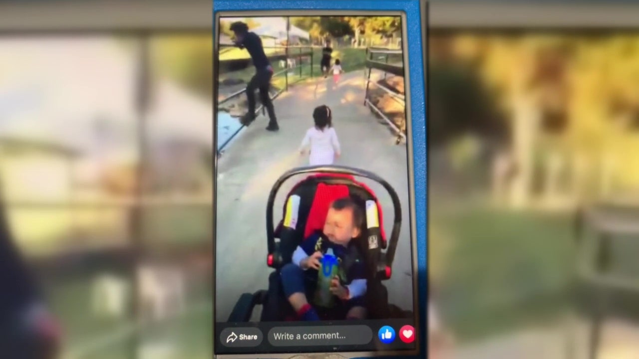 Мама на трансляции. Видео как ребенка украли на детской площадке. Видео с телефона матери