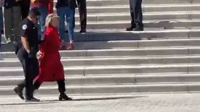 Jane Fonda arrested in Washington, DC at climate change rally