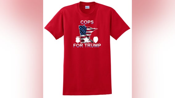 Minneapolis Police union unveils "COPS FOR TRUMP" shirts in response to uniform policy change