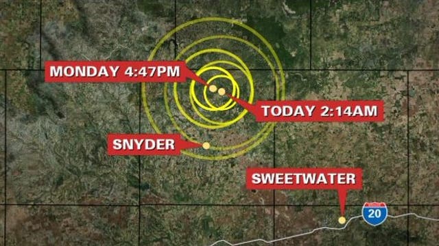 Two quakes rattle parts of West Texas