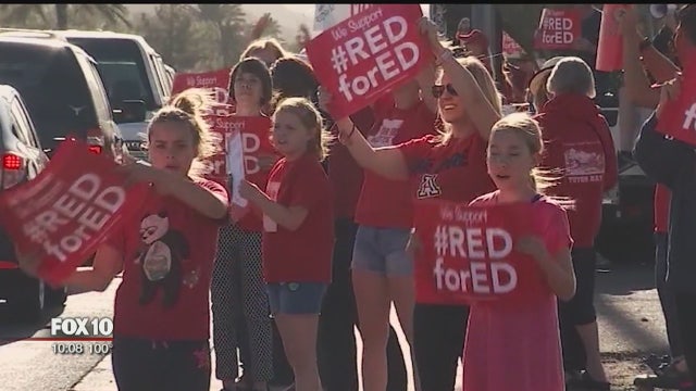 Educators talk about class sizes in Arizona post #RedforED