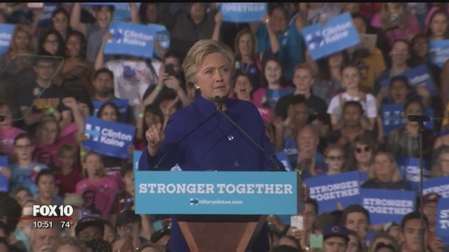 Hillary Clinton speaks at ASU rally