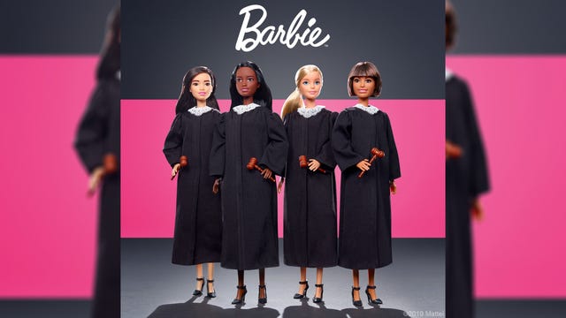 Barbie takes on new role as judge to inspire girls to dream of judicial careers