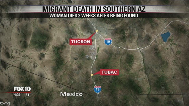 Mexican woman dead after being found in southern Arizona