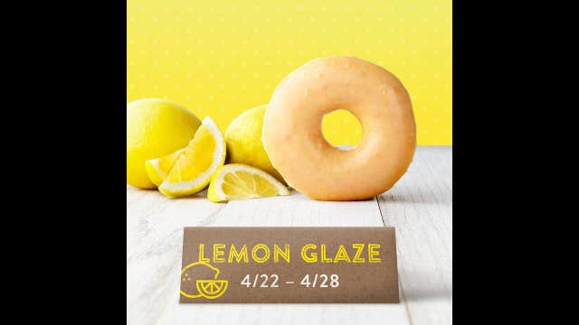 Krispy Kreme lemon glazed doughnuts return for one week only