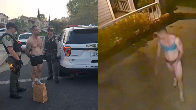 California man caught wearing only women's lingerie during home break-in