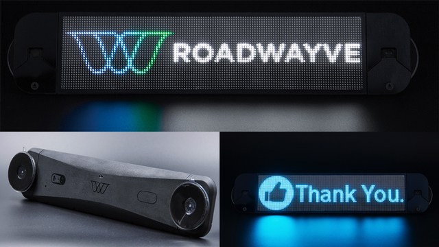'Let me merge': LED message board for cars lets you communicate with surrounding drivers