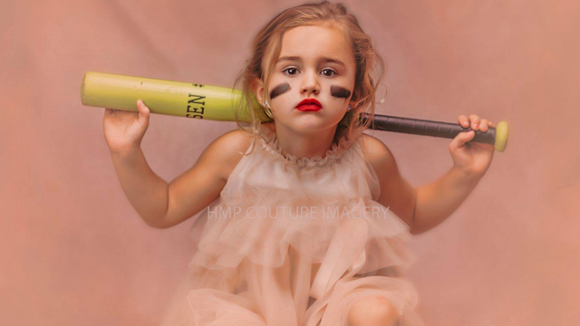 "Why does she have to choose": Photographer captures young girls as athletes and princesses
