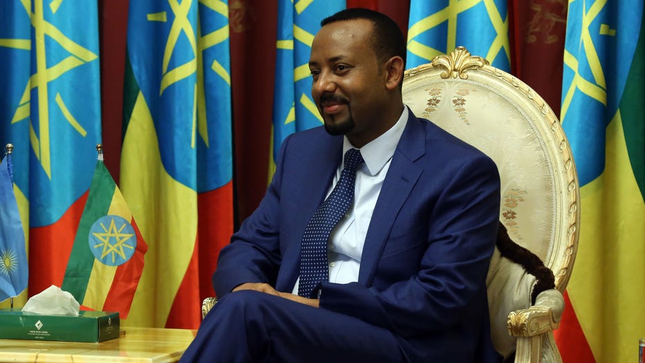 A 2018 file photo shows Ethiopia's Prime Minister Abiy Ahmed during his meeting with President of Rwanda, Paul Kagame (not seen) at the National Palace in Addis Ababa, Ethiopia. (Photo: Minasse Wondimu Hailu/Anadolu Agency via Getty Images)