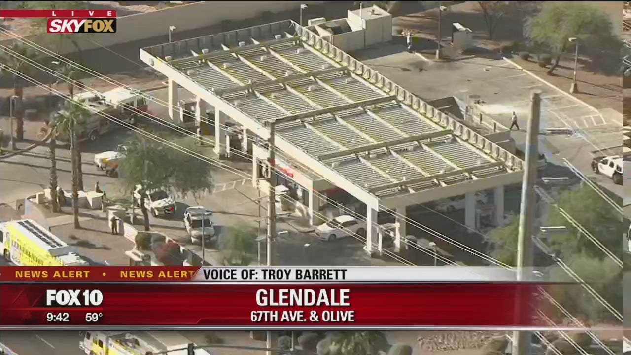 3 critically injured in fire near Glendale gas station