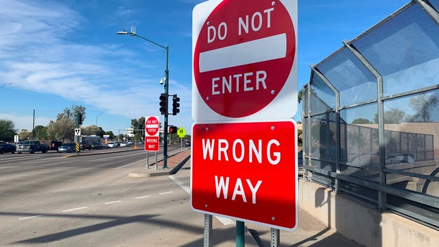 Sign project to combat wrong-way driving nearing completion