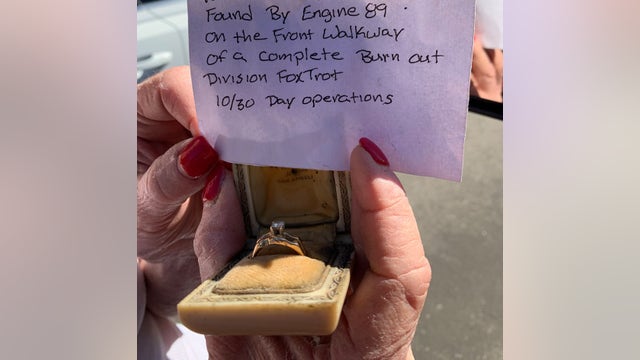 Ring that survived 1961 Bel-Air Fire found amid Getty Fire rubble