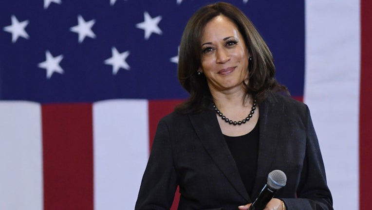 U.S. Sen. Kamala Harris (D-CA) takes a question during a town hall meeting at Canyon Springs HS on March 1, 2019 in North Las Vegas, Nevada. Harris is campaigning for the 2020 Democratic nomination for president. (Photo by Ethan Miller/Getty Images)