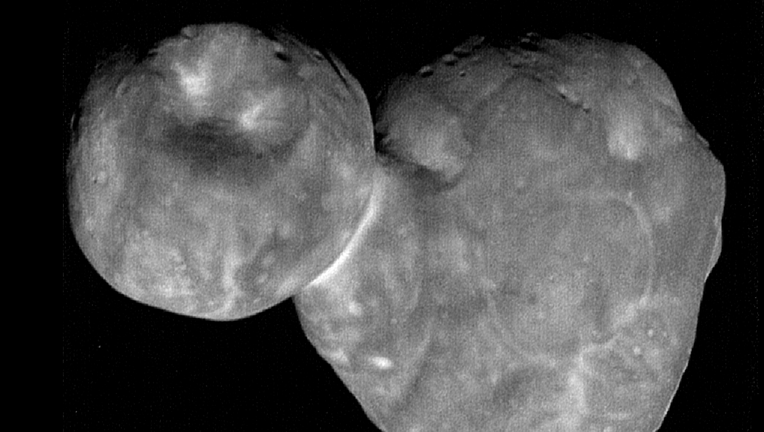 The most detailed image of Ultima Thule, now known as Arrokoth.