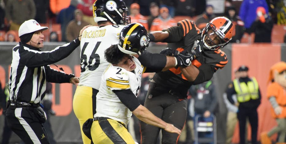 Steelers QB Rudolph fined $50,000 for brawl with Browns