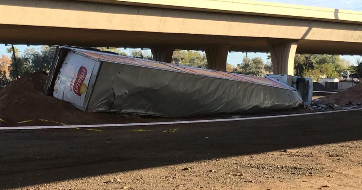 DPS: Interstate 10 reopens at Interstate 17 after semi truck falls ...