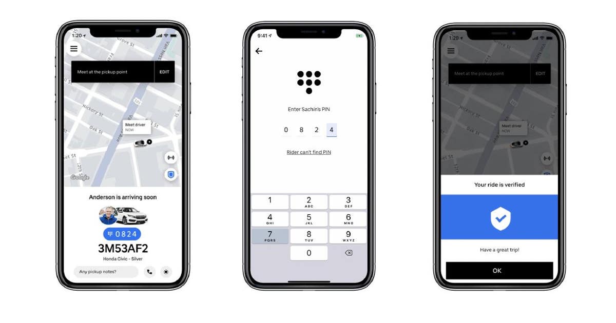 Uber launches pilot of 'PIN code' safety feature for rides in Phoenix ...