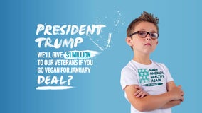 9-year-old asks Trump to go vegan for a month in exchange for $1 million donation to veterans