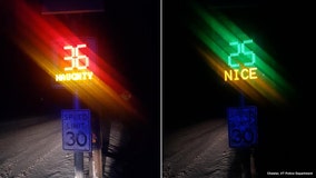 Vermont town's radar speed signs tell drivers if they're 'Naughty' or 'Nice'
