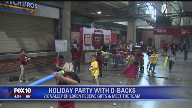 Hundreds of valley kids hang with the Diamondbacks and receive new shoes