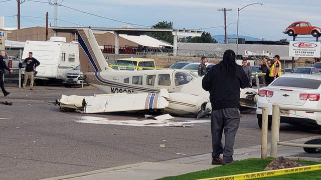 Small plane lands on street near Deer Valley Airport