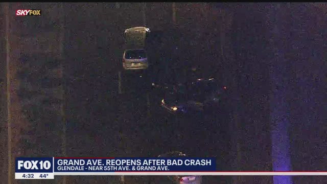 Glendale Police: Grand Avenue reopens following serious crash