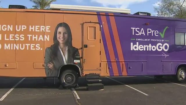 TSA precheck mobile enrollment RV stops in Phoenix