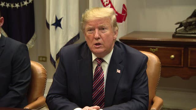 President Trump says he is concerned about water standards, says some people have to flush toilets 10-15 times