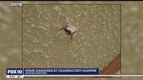 Apache Junction home damaged by celebratory gunfire