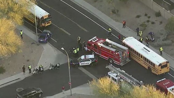 Police investigating school bus crash in Chandler