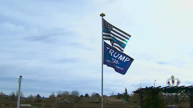 'Trump 2020' flag sparks debate over resident's rights to fly political flags any time of the year