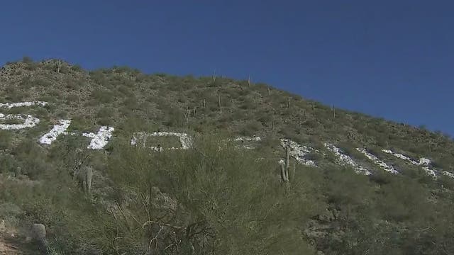 Boy Scouts clear brush, debris from iconic 'Phoenix' marker in East Valley