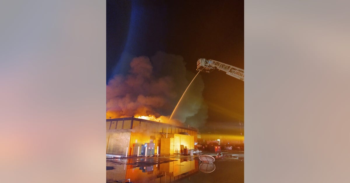Mesa Mexican restaurant destroyed by 2nd-alarm fire | FOX 10 Phoenix