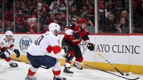 Bobrovsky stops 36 shots in Panthers' 2-1 win over Coyotes