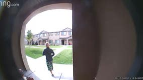 JJ Vallow caught on Ring Doorbell video in the last known recorded sighting of the now missing 7-year-old